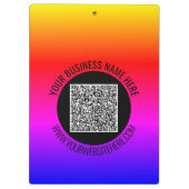Uw QR-codeaftasten en Douanetekstklembord Klembord (Achterkant)