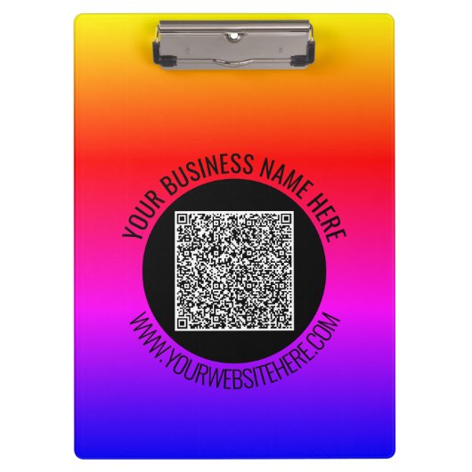 Uw QR-codeaftasten en Douanetekstklembord Klembord (Voorkant)