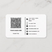 Uw QR-codenaam Logo Adres Info Visitekaartje (Voorkant)
