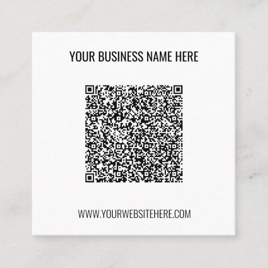 Uw QR-codenaam Website en Visitekaartje Kleuren (Voorkant)