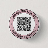 Uw QR-codenaam Website Kleur promotionele Button (Voorkant)