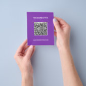 Uw QR-codenaam Website Kleuren reclamebrochure Flyer (Hand)