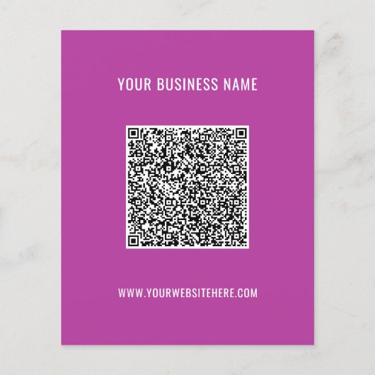 Uw QR-codenaam Website Kleuren reclamebrochure Flyer (Achterkant)