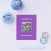 Uw QR-codenaam Website Kleuren reclamebrochure Flyer (Enkel)