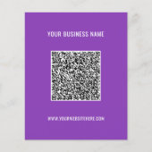 Uw QR-codenaam Website Kleuren reclamebrochure Flyer (Voorkant)