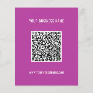 Uw QR-codenaam Website Kleuren reclamebrochure Flyer