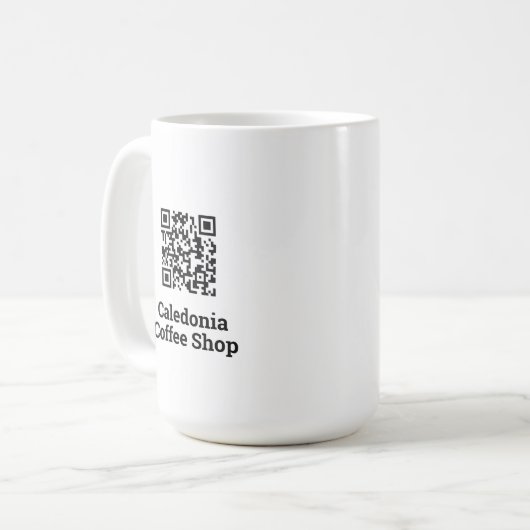 Uw QR-codeontwerp. coffeeshop Koffiemok (Voorkant links)