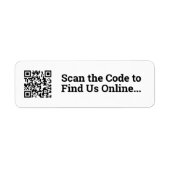 Uw QR-codeontwerp Etiket (Voorkant)