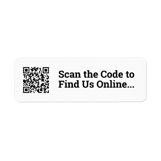 Uw QR-codeontwerp Etiket (Voorkant)