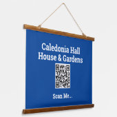 Uw QR-codeontwerp Hangend Wandkleed (Gebogen)