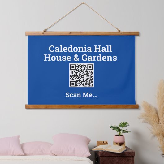 Uw QR-codeontwerp Hangend Wandkleed (Slaapkamer)