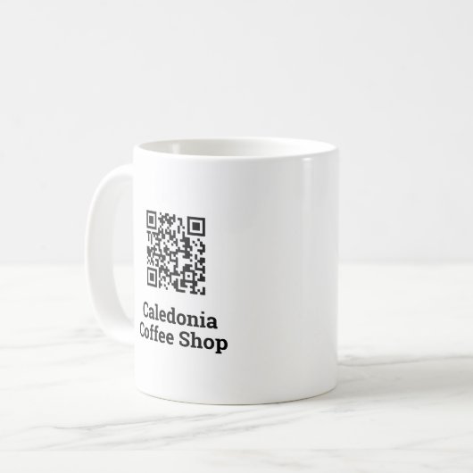 Uw QR-codeontwerp Koffiemok (Voorkant links)