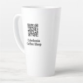 Uw QR-codeontwerp Latte Mok (Linkerhoek)