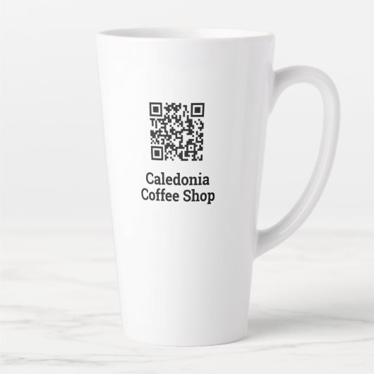 Uw QR-codeontwerp Latte Mok (Rechts)