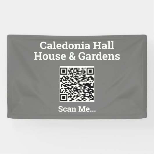 Uw QR-codeontwerp Spandoek (Horizontaal)