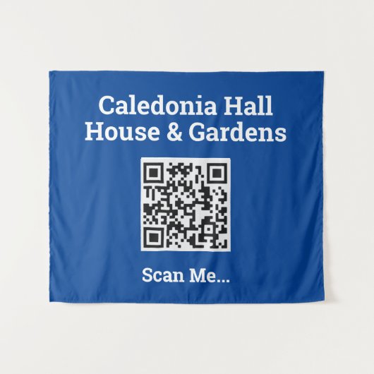 Uw QR-codeontwerp Wandkleed (Voorkant (horizontaal))