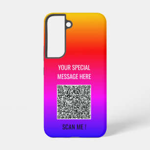 Uw QR-codescan Aangepaste Tekst Samsung Galaxy Hoe Hoesje