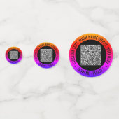 Uw QR-codescan Aangepaste tekstpartij Confetti (Voorkanten)