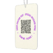 Uw QR-codescan en aangepaste tekstluchtverfrisser Luchtverfrisser (Links)