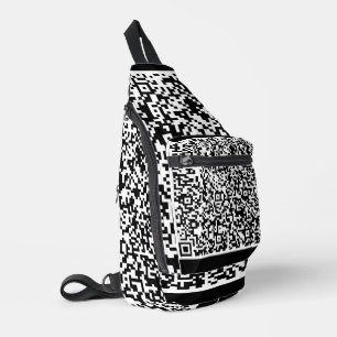 Uw QR-codescan Info Aangepaste kleur Sling Bag