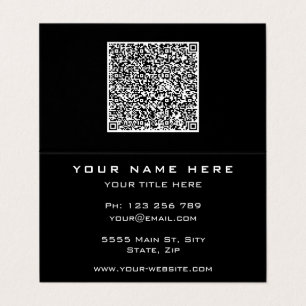 Uw QR COTE Visitekaartje Voorbeeld Aangepaste kleu