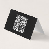 Uw QR COTE Visitekaartje Voorbeeld Aangepaste kleu (Achterkant)