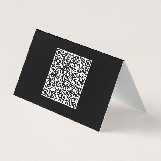 Uw QR COTE Visitekaartje Voorbeeld Aangepaste kleu (Achterkant)