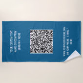 Uw QR de Tekst van Info van de Code en het Gift va Strandlaken (Voorkant)