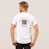 Uw QR-kleurcode en aangepaste tekst Sjabloon Tri-Blend Shirt (Achterkant volledig)