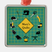 Uw quilts aanpassen metalen ornament (Voorkant)