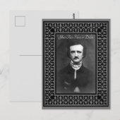 Uw  rand voor kleur/tekst Edgar Allen Poe Briefkaart (Voorkant / Achterkant)