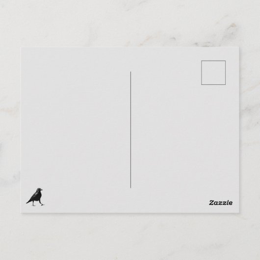 Uw  rand voor kleur/tekst Edgar Allen Poe Briefkaart (Achterkant)