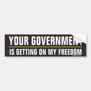 Uw regering krijgt mijn vrijheidssticker bumpersticker