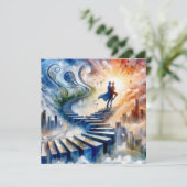 Uw reis omhelzen kaart (Staand voorkant)