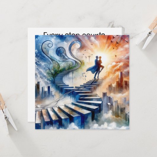 Uw reis omhelzen kaart (Voorkant / Achterkant in situ)