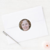 Uw reis omhelzen ronde sticker (Envelop)