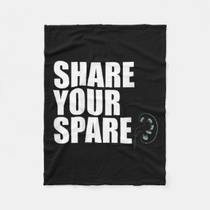 Uw reserveorgaan donortransplantaat meme op b fleece deken