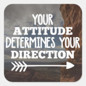 Uw richtingprijsopgave vierkante sticker (Voorkant)