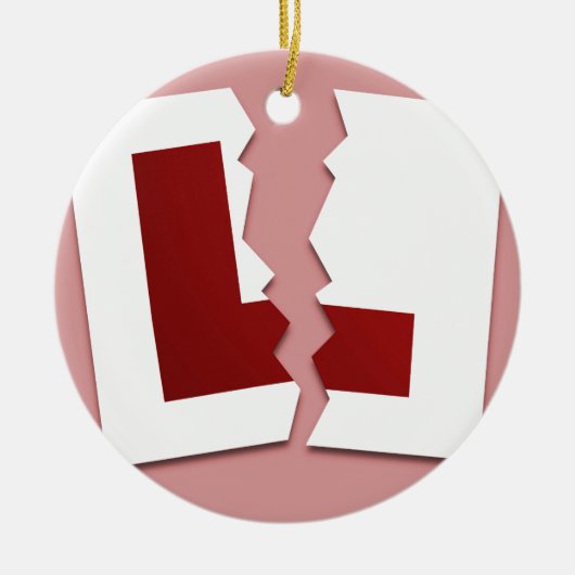 Uw rijexamen is geslaagd keramisch ornament (Voorkant)