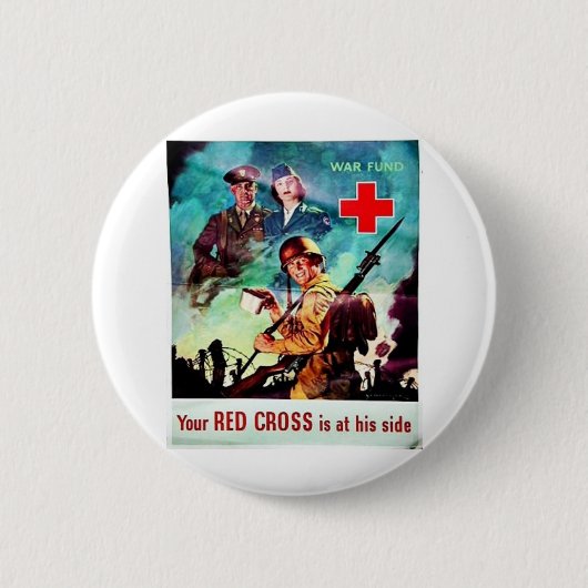 Uw Rode Kruis Ronde Button 5,7 Cm (Voorkant)