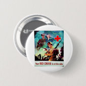 Uw Rode Kruis Ronde Button 5,7 Cm (Voorkant /achterkant)