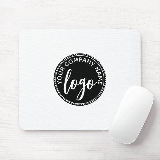 Uw ronde Logo-Sjabloon Muismat (Met muis)