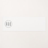 Uw ronde Logo-Sjabloon Yogamat (Voorkant (horizontaal))