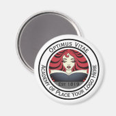 Uw ronde zakelijke Logo-Afbeelding hier branding Magneet (Voorkant / Achterkant)