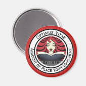 Uw ronde zakelijke Logo hier. promotioneel Magneet (Voorkant / Achterkant)