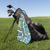 Uw scherm aanpassen golfhanddoek (Groen)