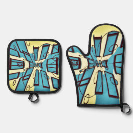 Uw scherm aanpassen ovenwant & pannenlap set