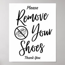 Uw schoenen verwijderen