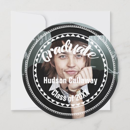 Uw Senior Afbeeldingen Klasse van Graduation Parti Kaart (Voorkant)