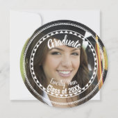 Uw Senior Afbeeldingen Klasse van Graduation Parti Kaart (Voorkant)